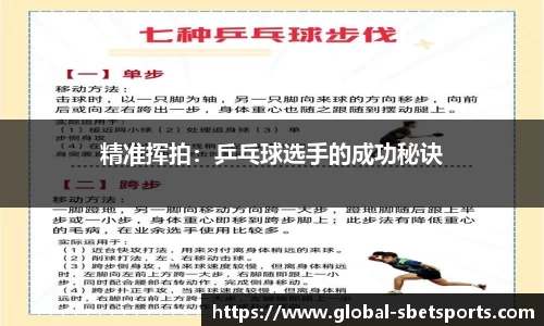 精准挥拍：乒乓球选手的成功秘诀